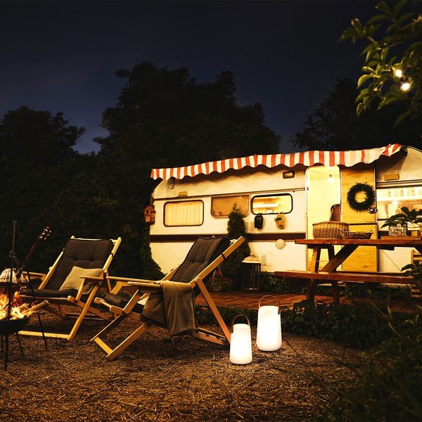 Valge-pruun LED lauavalgusti (kõrgus 21 cm) Collgar - Fischer & Honsel-image-1