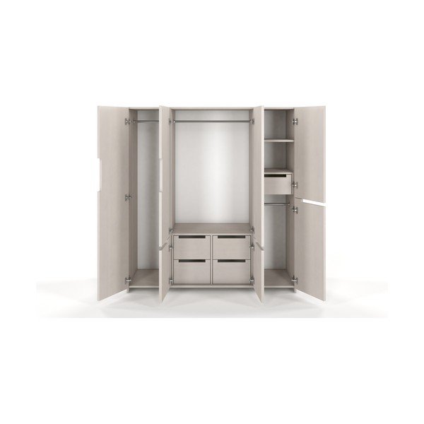 Valge männi riidekapp 170x180 cm Bergman - Skandica-image-1