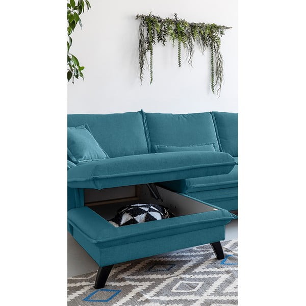 Türkiissinine nurgas diivanvoodi , vasakpoolne nurk Charming Charlie - Miuform-image-4