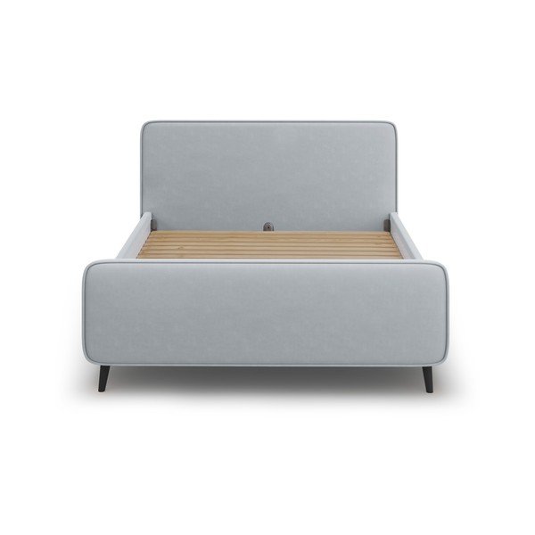 Helehall pehmendusega kaheinimesevoodi koos restiga 180x200 cm Kaia - Micadoni Home-image-2