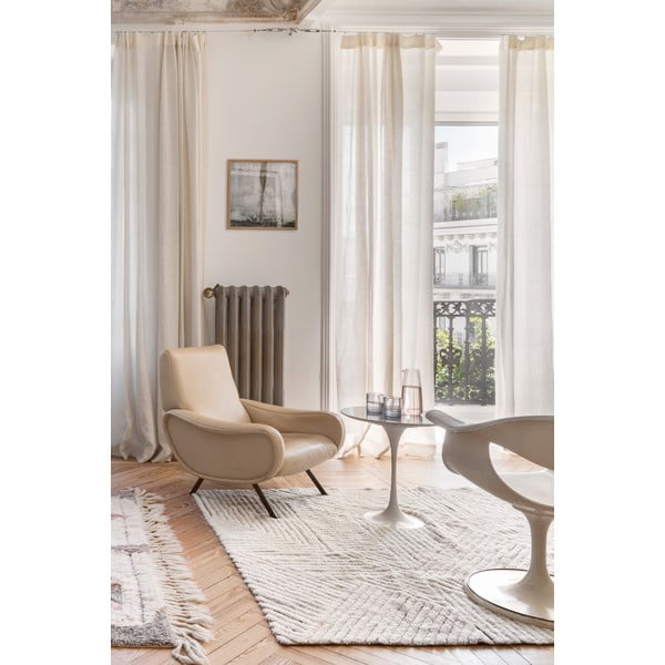 Kreem pestav käsitsi kootud villane vaip 170x240 cm Almond Valley - Lorena Canals-image-1