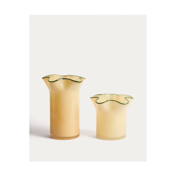 Kollane klaasist vaas (kõrgus 19,5 cm) Endasi - Kave Home-image-3
