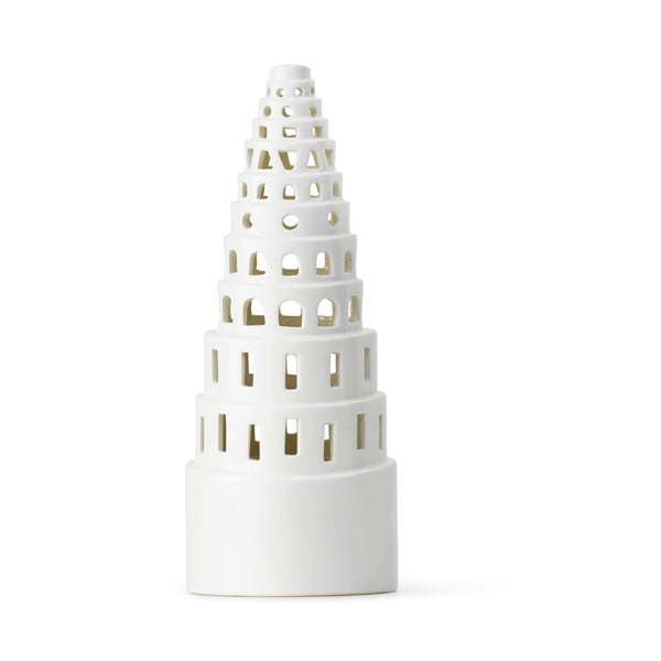 Valge keraamiline jõuluküünla hoidja Lighthouse, ø 9 cm Urbania Lighthouse High Tower - Kähler Design