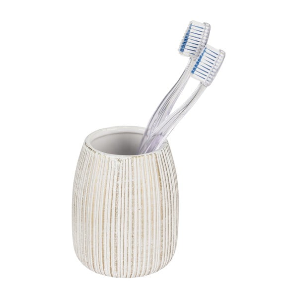 Valge-kuldne keraamiline hambaharjatops Pascoli - Wenko-image-2