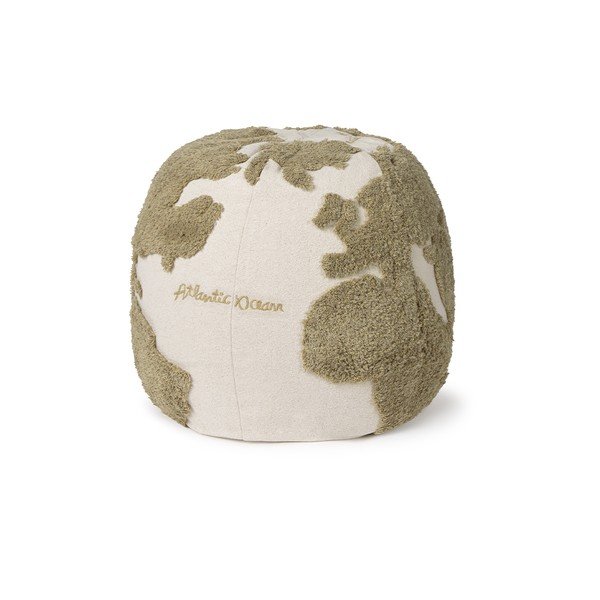 Roheline-kreem laste kott-tool World Map - Lorena Canals