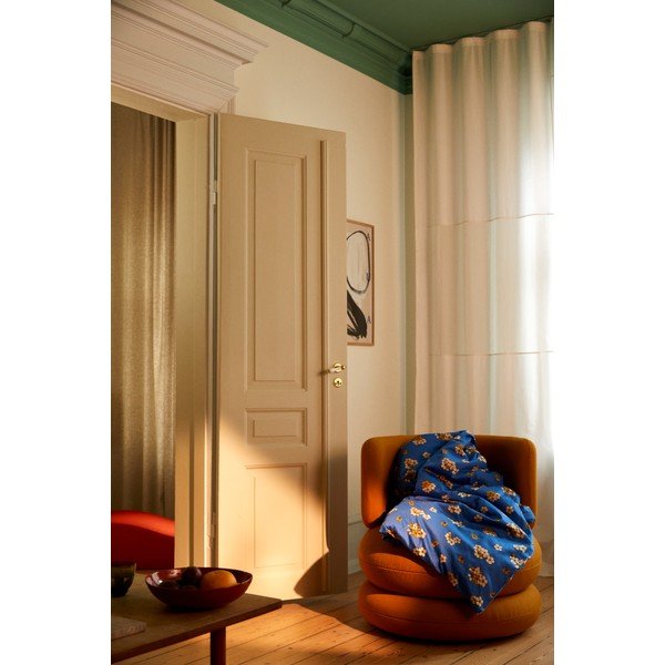 Sinine puuvillane satiinist kaheinimese voodileht 200x220 cm Grand Pleasantly - JUNA-image-4