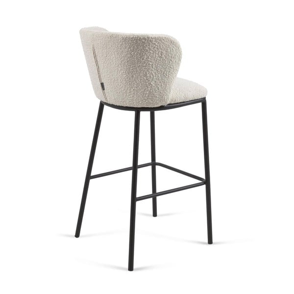 Valged baaritoolid 2tk komplektis (istme kõrgus 75 cm) Ciselia - Kave Home-image-4