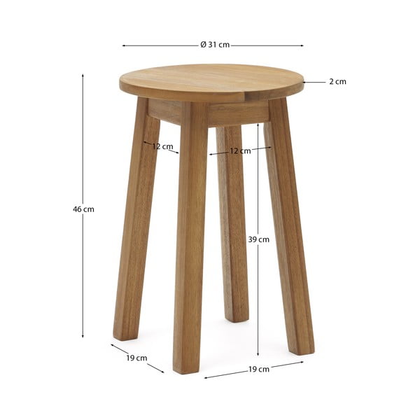 Akaatsia täispuidust tool Amel - Kave Home-image-4