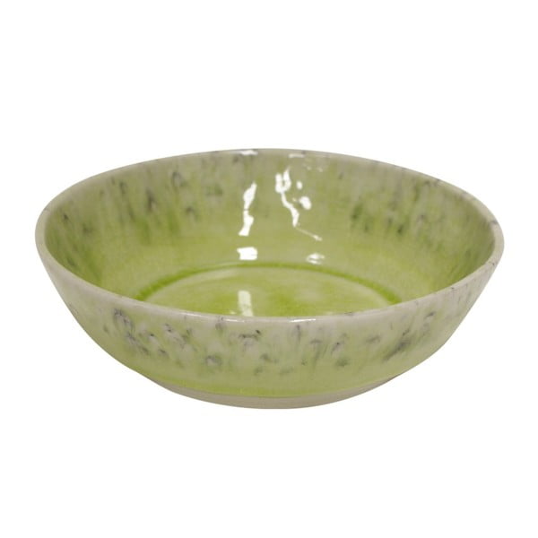 Zelený kameninový polévkový talíř Ego Dekor Madeira, ⌀ 19 cm