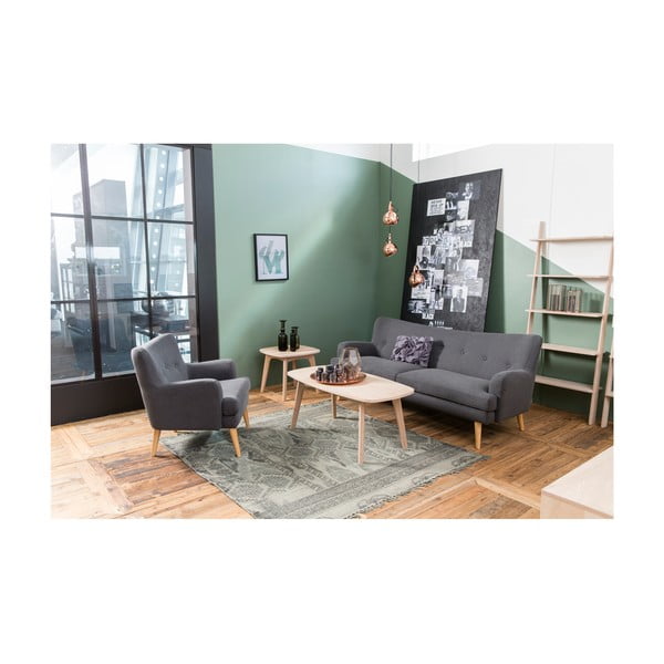 Tammepuust alusega kohvilaud , ⌀ 58 cm Marte - Actona-image-2