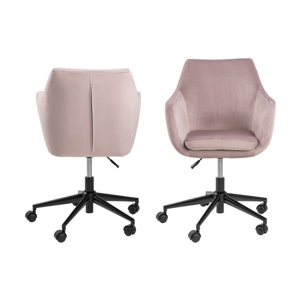 Roosa kontoritool Nora - Actona-image-3