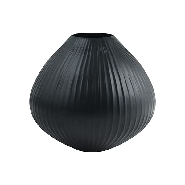 Černá váza Fuhrhome Oslo, Ø 30 cm