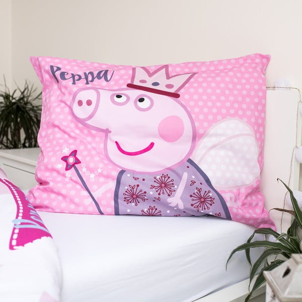 Roosa puuvillane voodipesu , 140 x 200 cm Peppa Pig - Jerry Fabrics-image-3