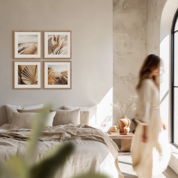 Trükitud pildid 4 tk komplektis koos raamiga 30x30 cm Boho Dreams - Styler-image-2