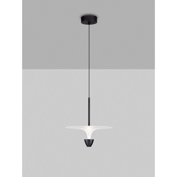 Matt must alumiiniumist LED-rippvalgusti ø 34 cm Topio - Nova Luce-image-3