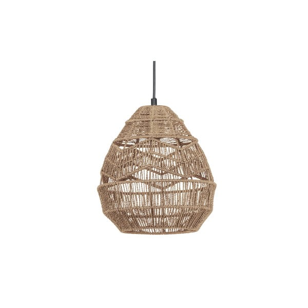 Rippvalgusti naturaalset värvi paberist varju ø 25 cm Adelaide - WOOOD