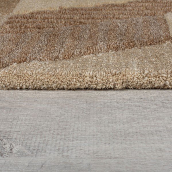 Pruun käsitsi kootud villane vaip 200x290 cm Moda Asher - Flair Rugs-image-4