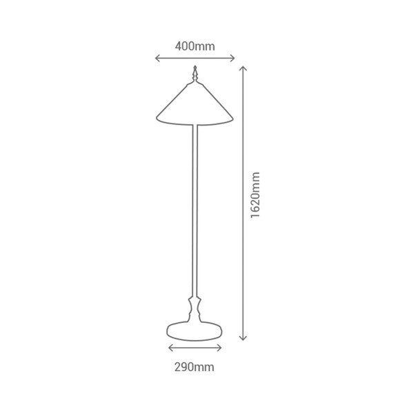 Stojací lampa SULION Tiffany Ambar-image-1