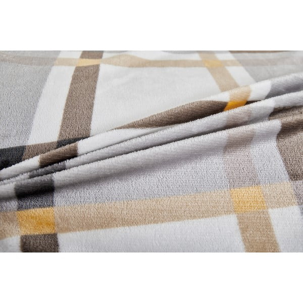 Hallikaspruun mikroplüüsist voodipesu üheinimesevoodile 140x200 cm - My House-image-3