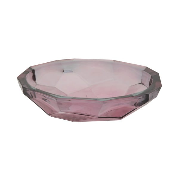 Růžová miska z recyklovaného skla Mauro Ferretti Stone, ø 34 cm