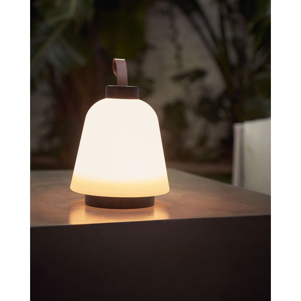 Valge plastikust dimmerdatav LED laualamp (kõrgus 24 cm) Udiya - Kave Home-image-3