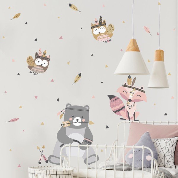 Laste seinakleebised Bear Indian Sweet - Ambiance-image-3