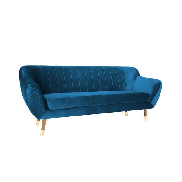 Sinine sametne diivan Benito, 188 cm Betino - Mazzini Sofas-image-2