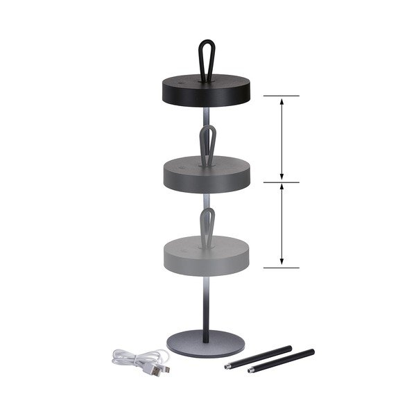 Must LED lauavalgusti (kõrgus 47 cm) Dord - Fischer & Honsel-image-4