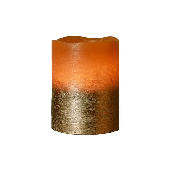 Hnědá LED svíčka Orange Best Season, výška 10 cm