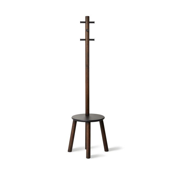 Must looduslikust kummist puidust riputusklamber Pillar - Umbra-image-2
