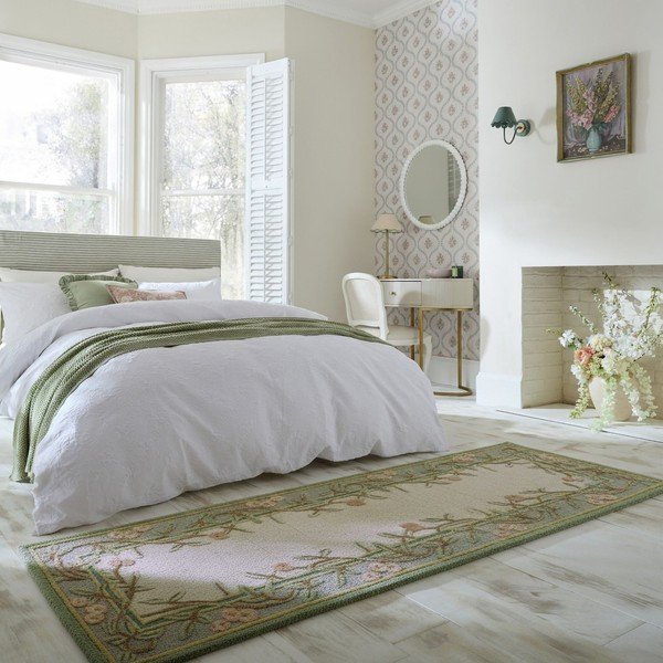 Käsitsi kootud villane vaip 80x300 cm Verona Floral - Flair Rugs-image-1
