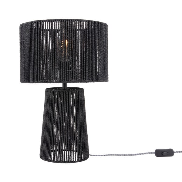 Must paberist lambivarjundiga laualamp (kõrgus 47 cm) Forma Pin - Leitmotiv