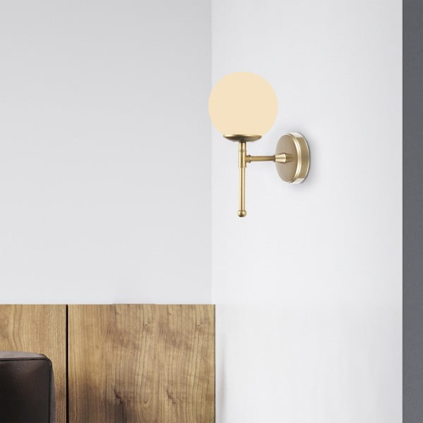 Kuldne seinalamp, kõrgus 35 cm Kruva - Squid Lighting-image-1