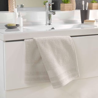 Beež frotee puuvillane rätik 50x90 cm Tendresse - douceur d'intérieur