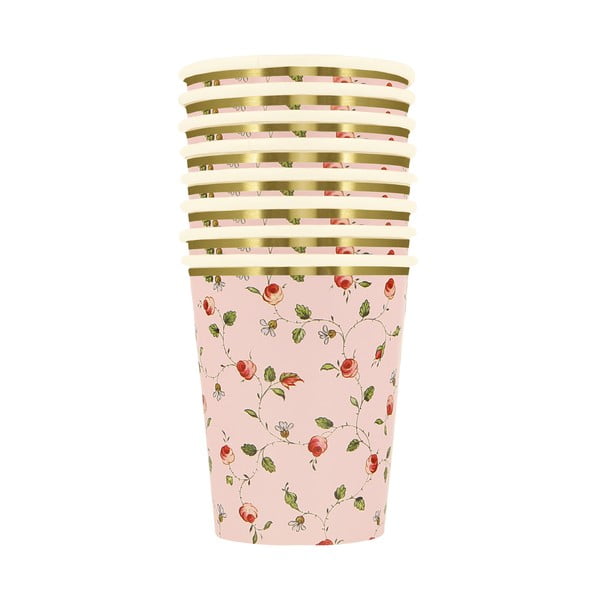 Ühekordsed pabertopsid 8tk komplektis Ladurée Marie-Antoinette - Meri Meri-image-2