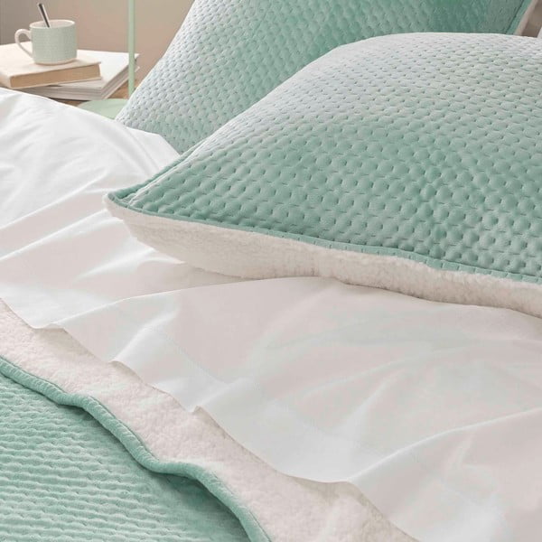 Roheline šerpa voodikatte ja padjakatete komplekt 240x220 cm Mylene – douceur d'intérieur-image-1