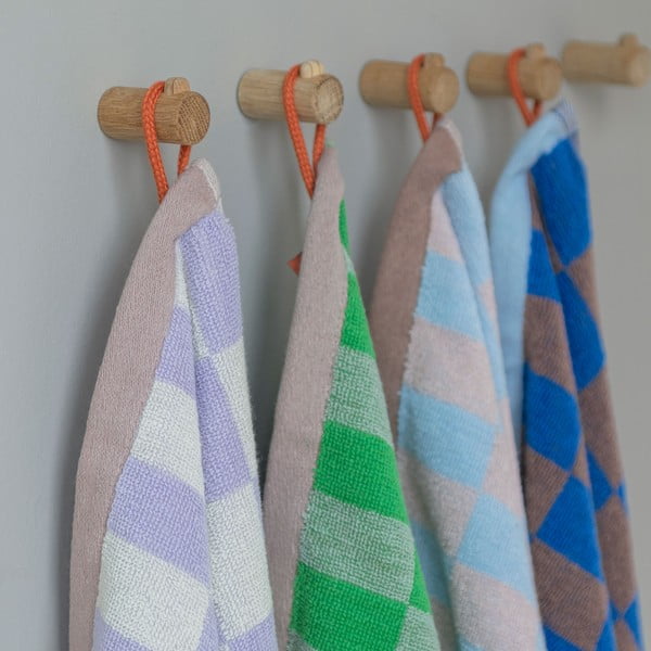 Sinised-pruunid orgaanilisest puuvillast rätikud 2tk komplektis 40x55cm Retro - Mette Ditmer Denmark-image-4