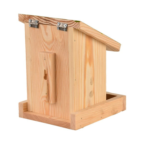 Lindude söötja on valmistatud massiivsest männist, pikkus 17 cm. Diapozitiv - Esschert Design-image-1