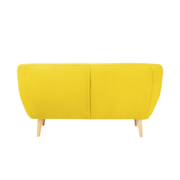 Kollane sametne diivan , 158 cm Sardaigne - Mazzini Sofas-image-4
