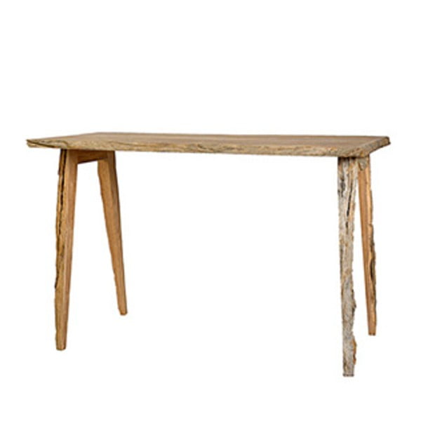 Dřevěný pracovní stůl s detaily z kůry pols potten Bark