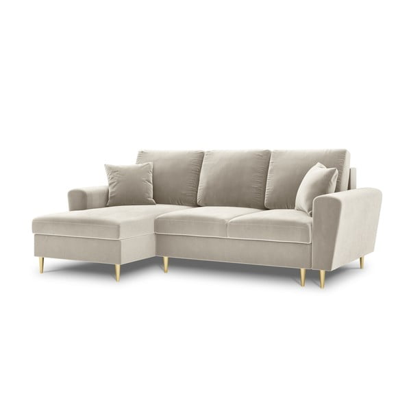 Beež sametist panipaigaga nurgadiivanvoodi (vasak nurk) Kyoto - Cosmopolitan Design-image-4