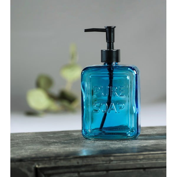 Sinine klaasist seebidosaator Pure - Wenko-image-2