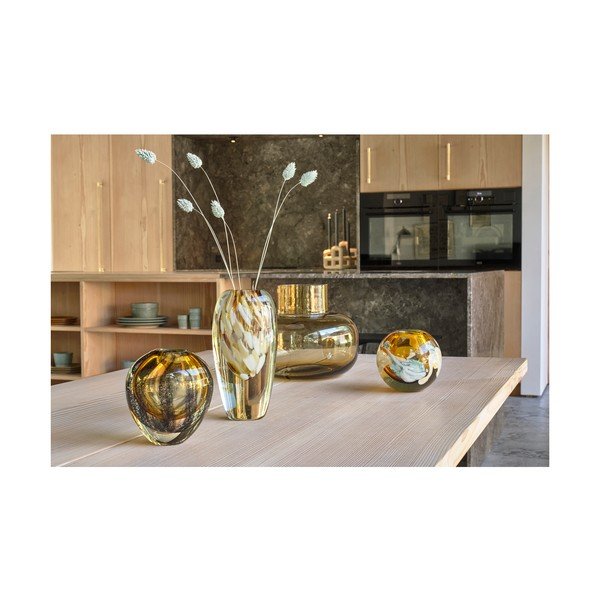 Oranž käsitsi valmistatud klaasist vaas (kõrgus 21 cm) Otea - Villa Collection-image-1