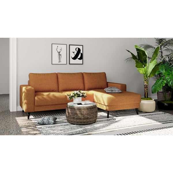 Oranž nurgadiivan (parem nurk) Fynn - Ghado-image-1