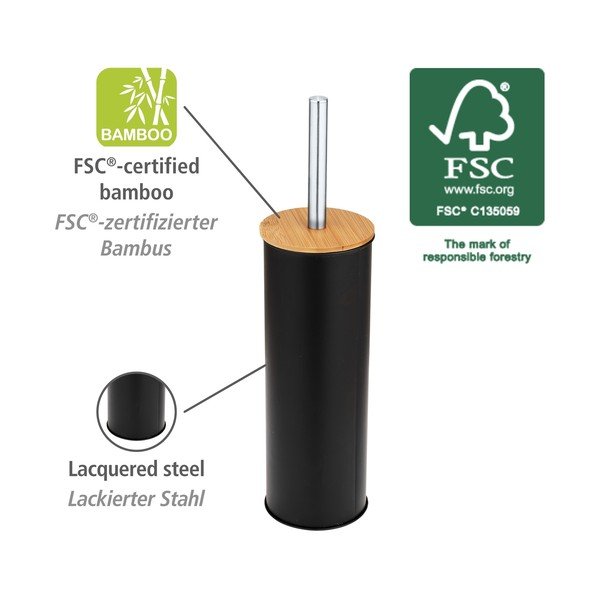 Must terasest tualetthari Tortona - Wenko-image-3