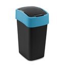 Must/sinine plastprügikast sorteeritud jäätmete jaoks 25 l Flip Bin - Curver