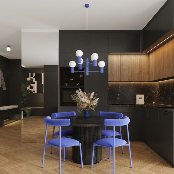 Sinine rippvalgusti klaasist varjuga Orbital - Sollux-image-2