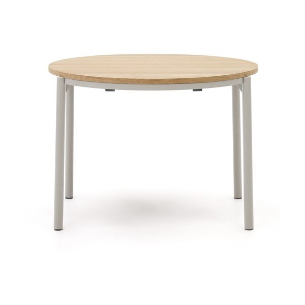 Ümmargune kokkupandav söögilaud naturaalsest tammepuidust ø 90 cm Montuiri - Kave Home