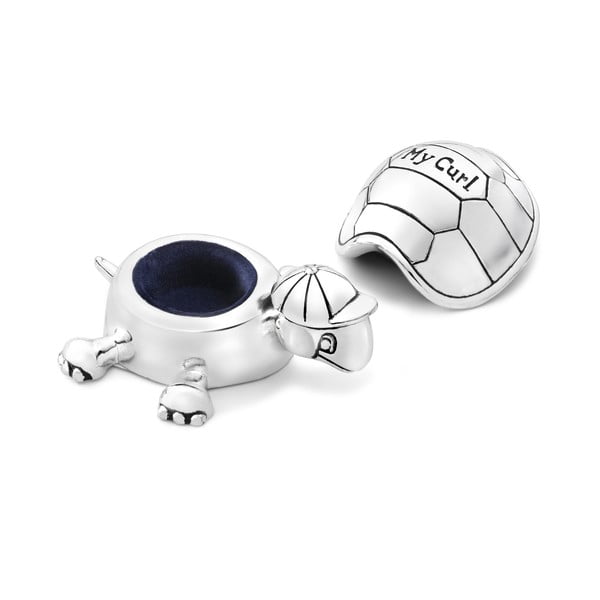 Metallist karp esimesele hambale ø 8x3 cm Turtle - Zilverstad-image-1