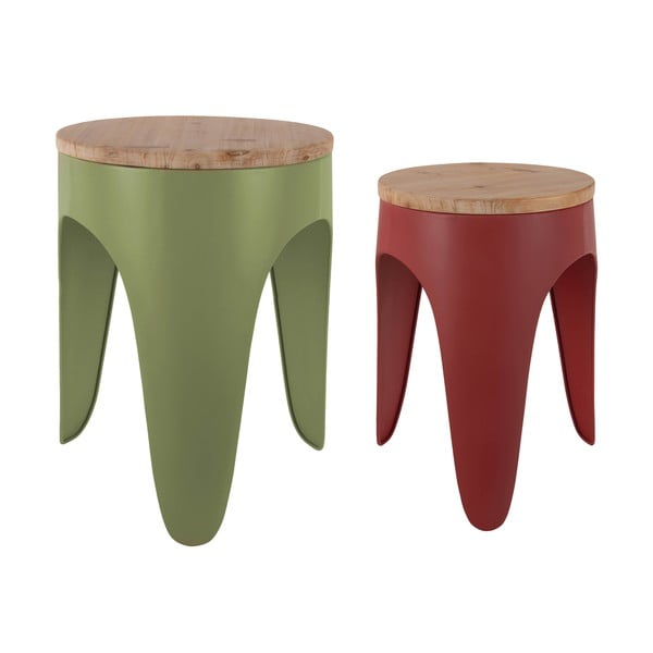 Punane-roheline metalltoolide komplekt 2 tk Double Funky – Leitmotiv